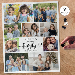 Gemeinsam machen wir ein Familienherz 9 Foto Puzzle