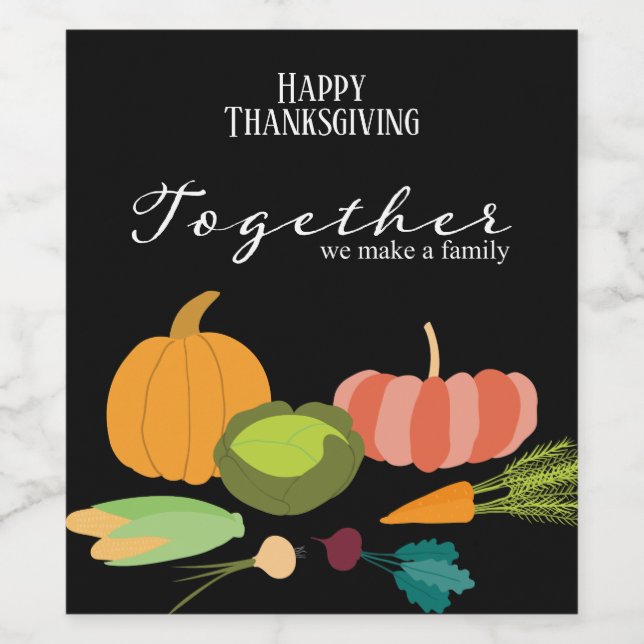 Gemeinsam machen wir eine Familienvorstellung, Gem Weinetikett (Einzelnes Label)