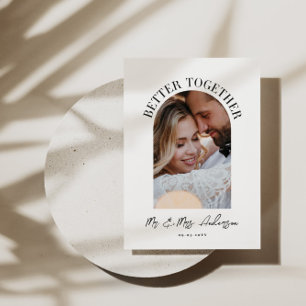 Gemeinsam März Foto Hochzeitsankündigung