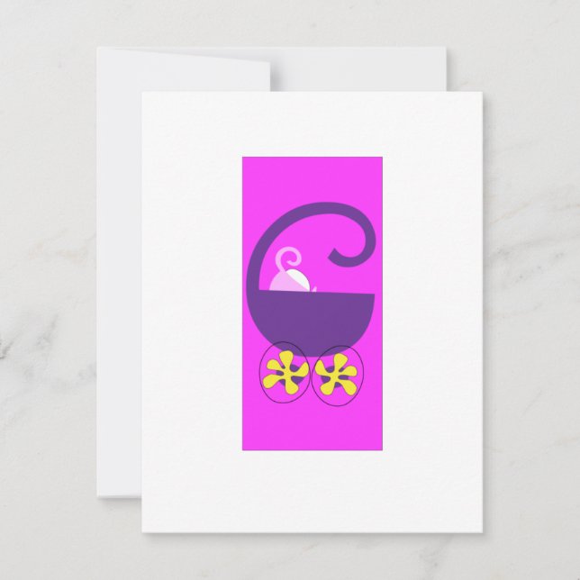 Gemeinsam mit dem Baby Einladung (Vorderseite)