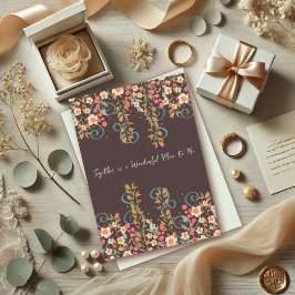 Gemeinsam Quote Hochzeit Hübsch florales Elegant Karte