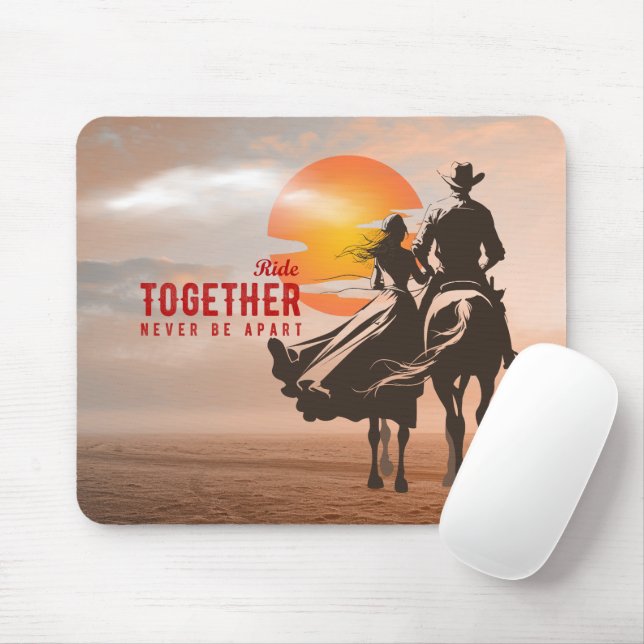 Gemeinsam reiten - Ein wunderbares Western-Leben ( Mousepad (Mit Mouse)