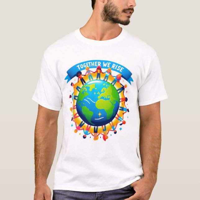 Gemeinsam schaffen wir Diversity Unity T - Shirt (Vorderseite)