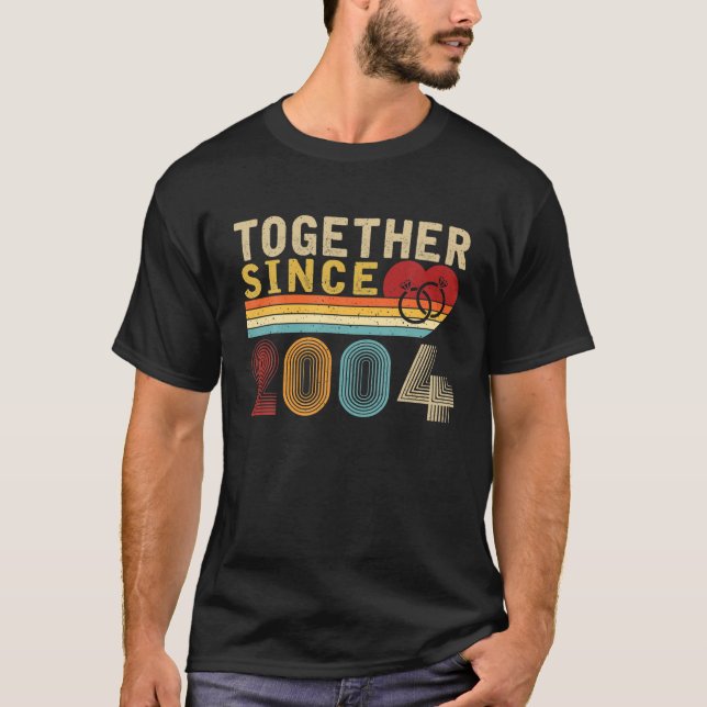 Gemeinsam seit 2004 Vintages Paar 17. T-Shirt (Vorderseite)
