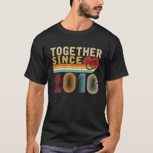 Gemeinsam seit 2010 Vintages Paar 11. T-Shirt