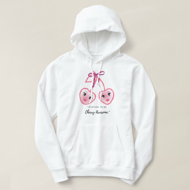 GEMEINSAM SIND WIR SCHERRY AWSOME HOODIE (Design vorne)