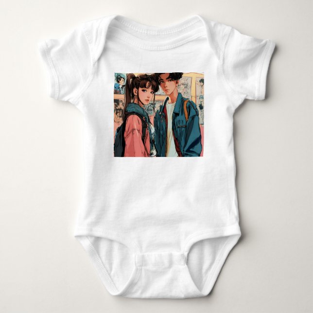 "Gemeinsam stehen wir" Baby Strampler (Vorderseite)