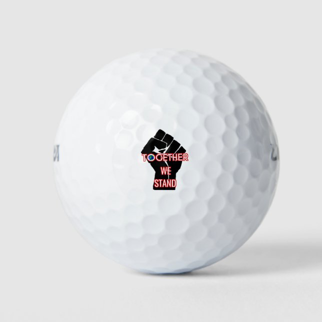 Gemeinsam stehen wir golfball (Vorderseite)