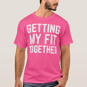 Gemeinsam trainieren des Fitnessstudios das Gewich T-Shirt