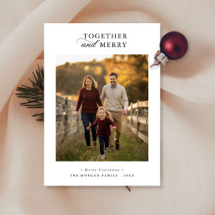 Gemeinsam und fröhlich Rustic Foto Weihnachten