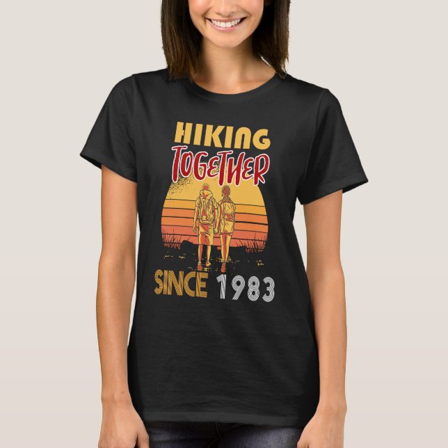 Gemeinsam wandern seit 1983 T-Shirt (Vorderseite)