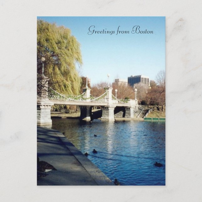 gemeinsame Brücke von Boston Postkarte (Vorderseite)