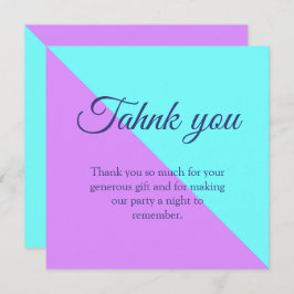 Gemeinsame Geburtstagsparty mit zwei Weltraumen Bo Dankeskarte