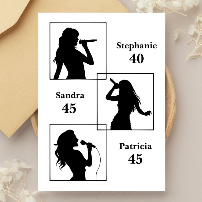 Gemeinsame Geburtstagtriple the Fun Minimalistisch Einladung (Von Creator hochgeladen)