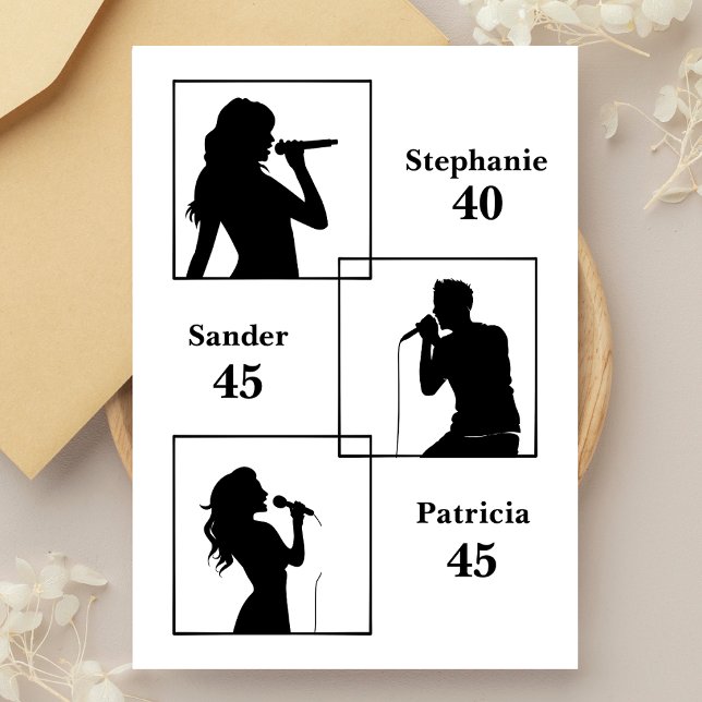 Gemeinsame Geburtstagtriple the Fun Minimalistisch Einladung (Von Creator hochgeladen)