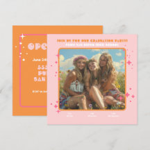 Gemeinsame Hippie-Foto-Graduierungspartei 3 Person