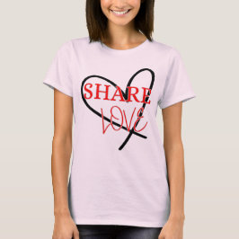 Gemeinsame Liebe Niedliche Positivgestaltung T-Shirt