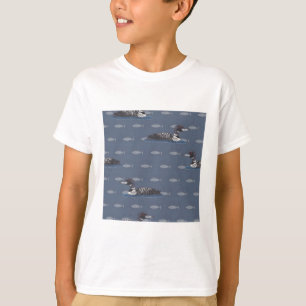 Gemeinsame Lose zum Fischmuster T-Shirt