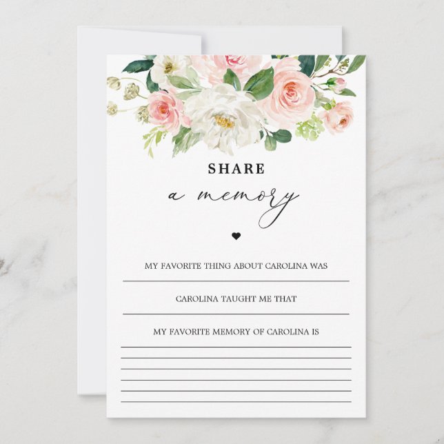 Gemeinsame Nutzung eines Gedächtnisses, Feiern von Dankeskarte (Vorderseite)