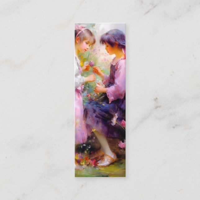 Gemeinsame Nutzung von Rose und Lesezeichen der Fr Mini Visitenkarte (Vorderseite)