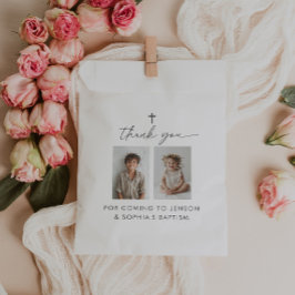 Gemeinsame Taufe 2 Foto Geschenktütchen