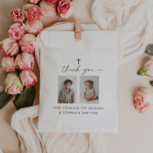 Gemeinsame Taufe 2 Foto Geschenktütchen