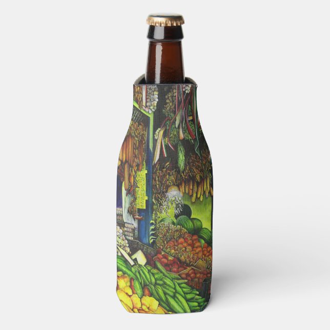 Gemeinsame Themen menschlicher Interaktionen, Buda Flaschenkühler (Flaschenvorderseite)