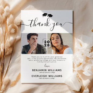 Gemeinsamer Abschluss 2 Foto Dankeschön Karte