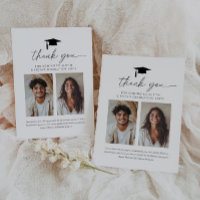 Gemeinsamer Abschluss 2 Foto Dankeschön Karte