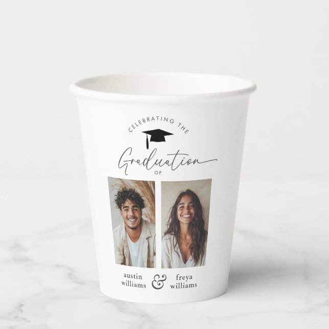 Gemeinsames Foto der Graduierungspartei 2 Pappbecher (Vorderseite)