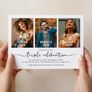 Gemeinsames Foto Geburtstag 3 Einladung