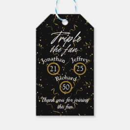 Gemeinsames Geburtstagtriple Der Spaß Geschenkanhänger