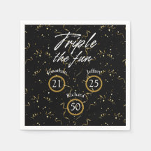 Gemeinsames Geburtstagtriple Der Spaß