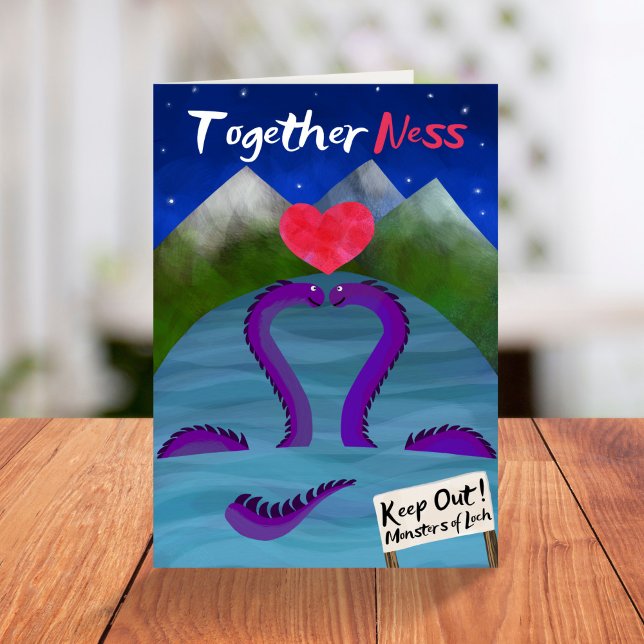 GemeinsamNess Loch Ness lustiger Valentinstag Karte (Von Creator hochgeladen)