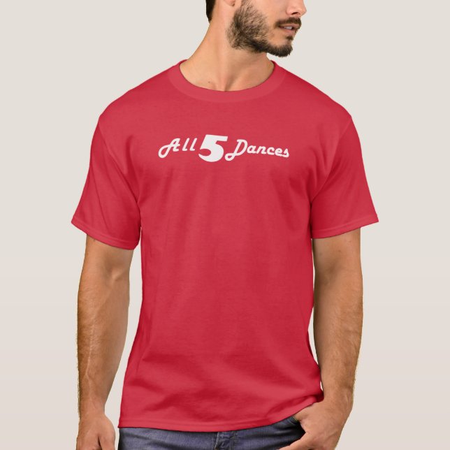 Gemeinschaft alle fünf Tänze weißer Junge T-Shirt (Vorderseite)