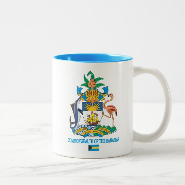 Gemeinschaft Bahamas COA Zweifarbige Tasse (Rechts)