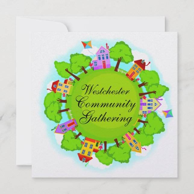 Gemeinschaft - Nachbarschaftsinitiative - SRF Einladung (Vorderseite)