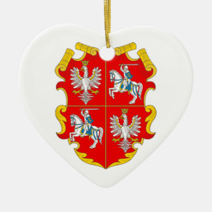 Gemeinschaft Polen-Litauen (Anstieg der Rose) Keramik Ornament