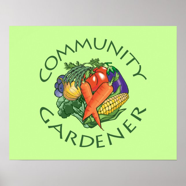 Gemeinschaftsgarten Poster (Vorne)