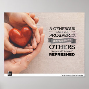 GEMEINSCHAFTSZWEIGE (PROVERBEN 11:25) POSTER