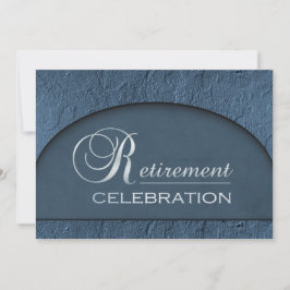 Gemeißelter blauer einladung