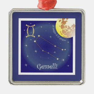 Gemelli 21 maggio al 21 giugno Ornament Aus Metall