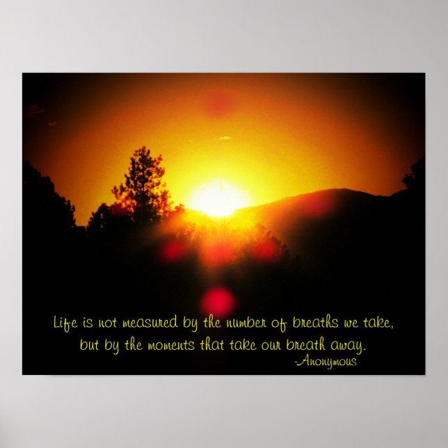 gemessen durch Momente Poster (Vorne)