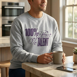 Gemessener Humor   Mühe vs Talent Leichtes Sweatsh Sweatshirt