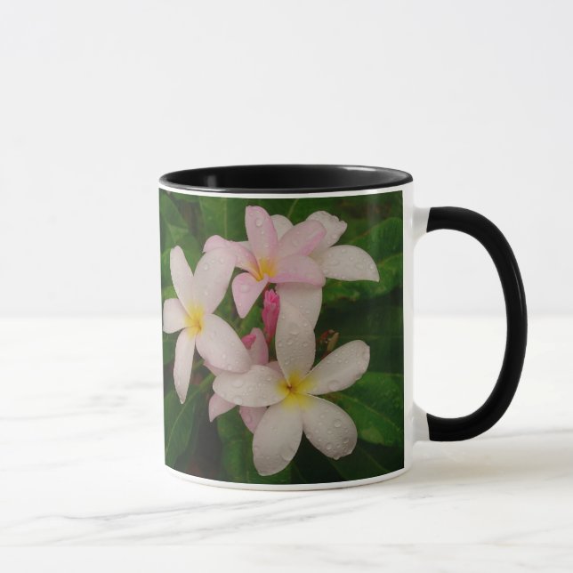 Gemetzelrosa Plumeria-Tasse Tasse (Rechts)