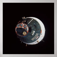 Gemini 7 Raumsonde wie von Gemini 6A aus betrachte