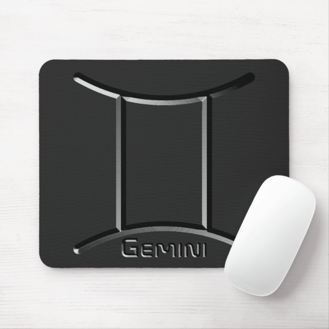GEMINI, Abstract Design of the Zodiac Sign, Mousepad (Mit Mouse)