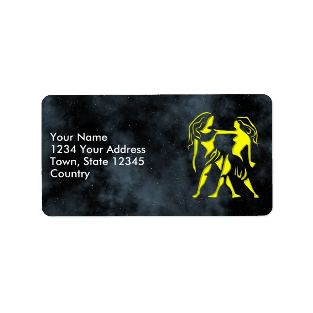 Gemini Adressaufkleber (Vorne)