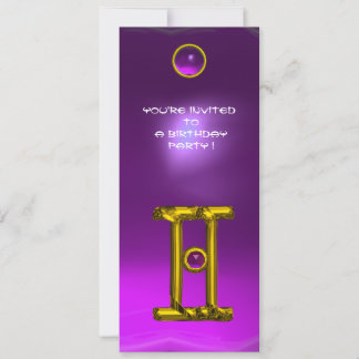 GEMINI ALEXANDRITE, Amethyst, hellgelb Einladung