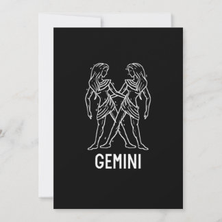 Gemini Astrologie Geburtstagsgeschenk Zodiac Zeich Einladung